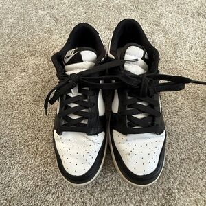 Nike Men's Black and White Panda Dunk Sneakers